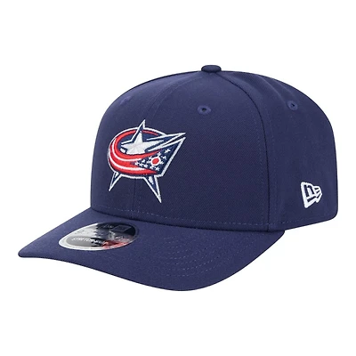 Colombus Blue Jackets Navy Basic New Era 9SEVENTY Stretch-Snap Hat