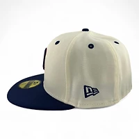 Minnesota Twins Chrome and Navy "Summer Collection" 40th Anniversary Patch Gray UV New Era 59FIFTY Fitted Hat