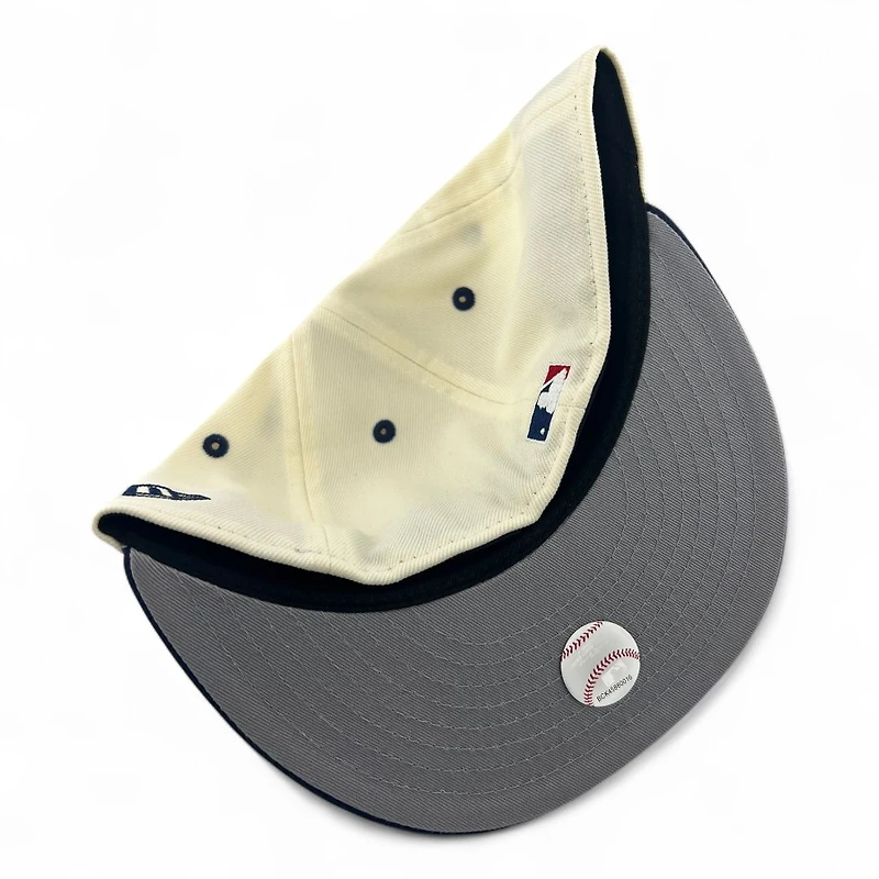 Minnesota Twins Chrome and Navy "Summer Collection" 40th Anniversary Patch Gray UV New Era 59FIFTY Fitted Hat