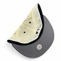 Atlanta Braves Chrome and Navy "Summer Collection" 1995 WS Patch Gray UV New Era 59FIFTY Fitted Hat