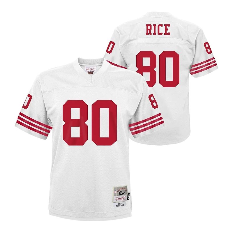 Youth San Francisco 49ers Jerry Rice Mitchell & Ness 1990 White Throwback NFL Jersey