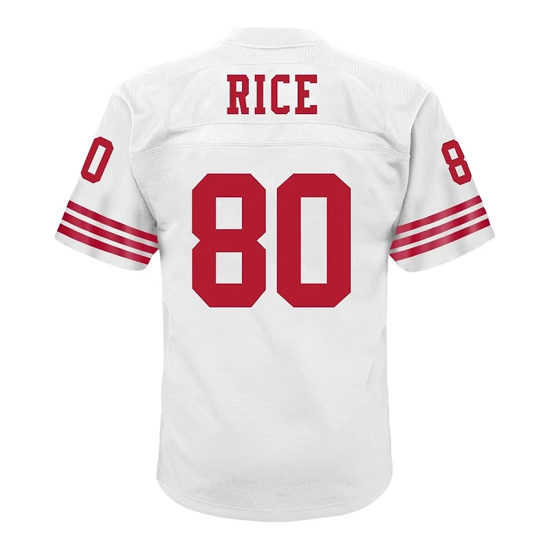 Youth San Francisco 49ers Jerry Rice Mitchell & Ness 1990 White Throwback NFL Jersey