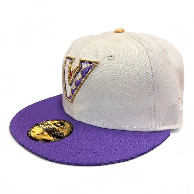 Arizona Diamondbacks Chrome and Purple 1998 Inaugural Patch Gray UV New Era 59FIFTY Fitted Hat