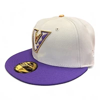 Arizona Diamondbacks Chrome and Purple 1998 Inaugural Patch Gray UV New Era 59FIFTY Fitted Hat