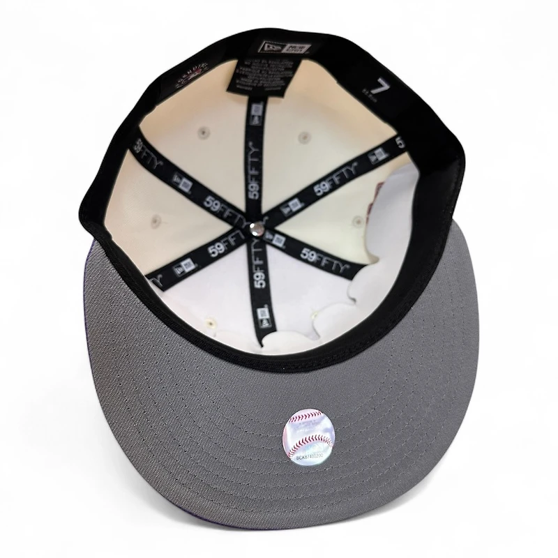 Arizona Diamondbacks Chrome and Purple 1998 Inaugural Patch Gray UV New Era 59FIFTY Fitted Hat