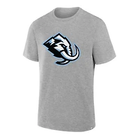 Utah Mammoth Heather Gray Primary Logo Fanatics Legacy T-Shirt