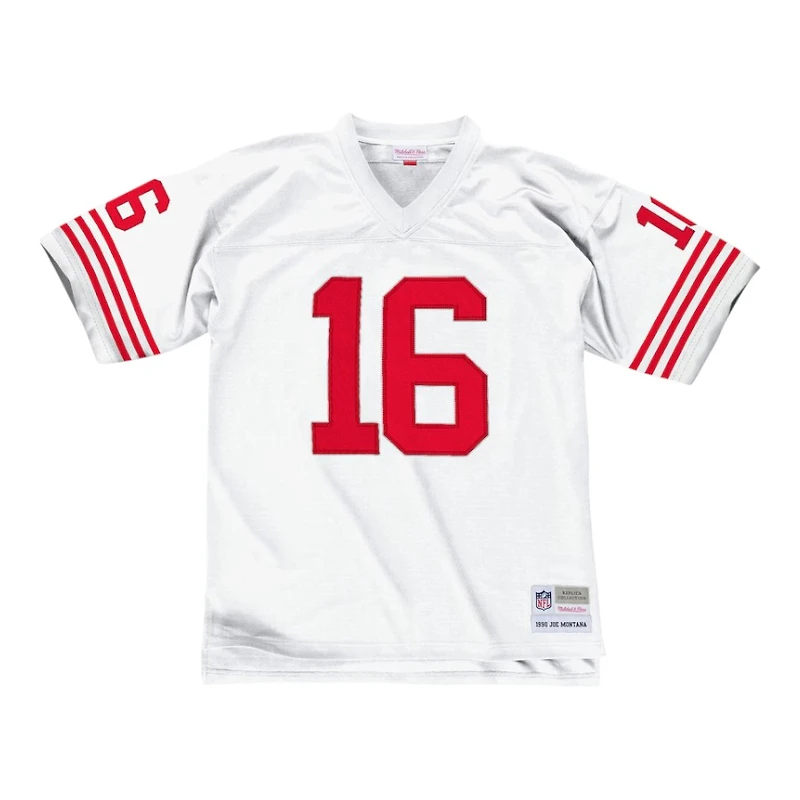 Youth San Francisco 49ers Joe Montana Mitchell & Ness 1990 White Throwback NFL Jersey