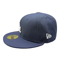 Los Angeles Dodgers Oceanblue 2024 World Series Champs Patch Grey UV New Era 59FIFTY Fitted Hat