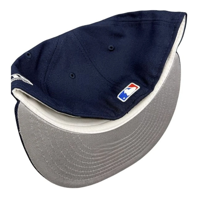 Los Angeles Dodgers Oceanblue 2024 World Series Champs Patch Grey UV New Era 59FIFTY Fitted Hat