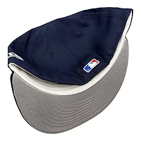 Los Angeles Dodgers Oceanblue 2024 World Series Champs Patch Grey UV New Era 59FIFTY Fitted Hat