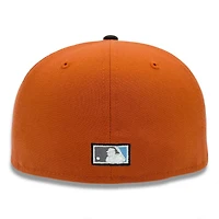 Los Angeles Angels Rust Orange Poly 50th Anniversary Patch Gray UV New Era 59FIFTY Fitted Hat