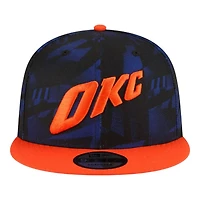 Oklahoma City Thunder Blue and Orange City Edition NBA New Era 9FIFTY Snapback Adjustable Hat