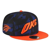 Oklahoma City Thunder Blue and Orange City Edition NBA New Era 9FIFTY Snapback Adjustable Hat