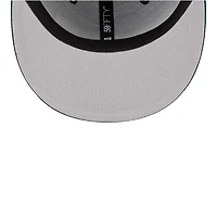 Oakland Athletics Green Tri-Panel Satin Velvet & Corduroy 50th Patch Gray UV New Era 59FIFTY Fitted Hat