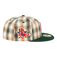 Boston Red Sox Plaid with Corduroy Bill 1961 ASG Patch Gray UV New Era 59FIFTY Fitted Hat