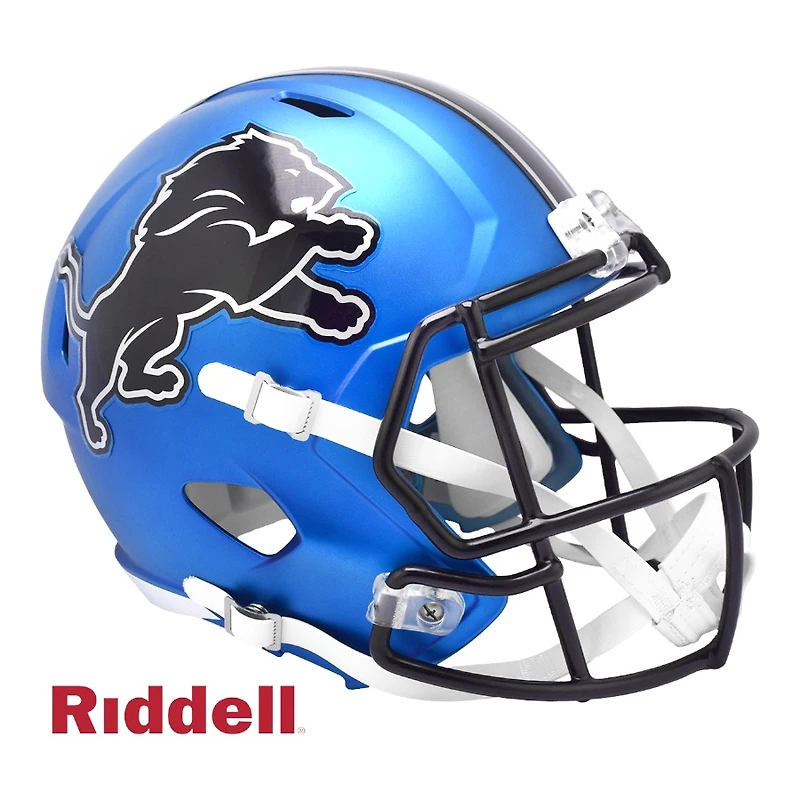 Detroit Lions Blue Alternate Riddell Speed Replica Helmet