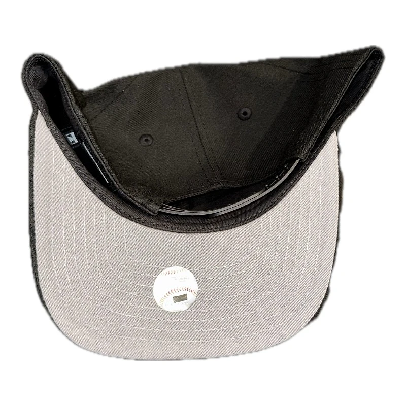 Los Angeles Dodgers Black with Gold Metal Badge Logo 8x Champ Patch New Era 9FIFTY A-Frame Snapback Hat