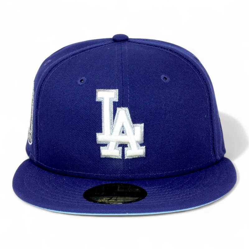 Los Angeles Dodgers Royal Blue 8x WS Champs Ring Patch Icy UV New Era 59FIFTY Fitted Hat