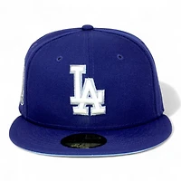 Los Angeles Dodgers Royal Blue 8x WS Champs Ring Patch Icy UV New Era 59FIFTY Fitted Hat