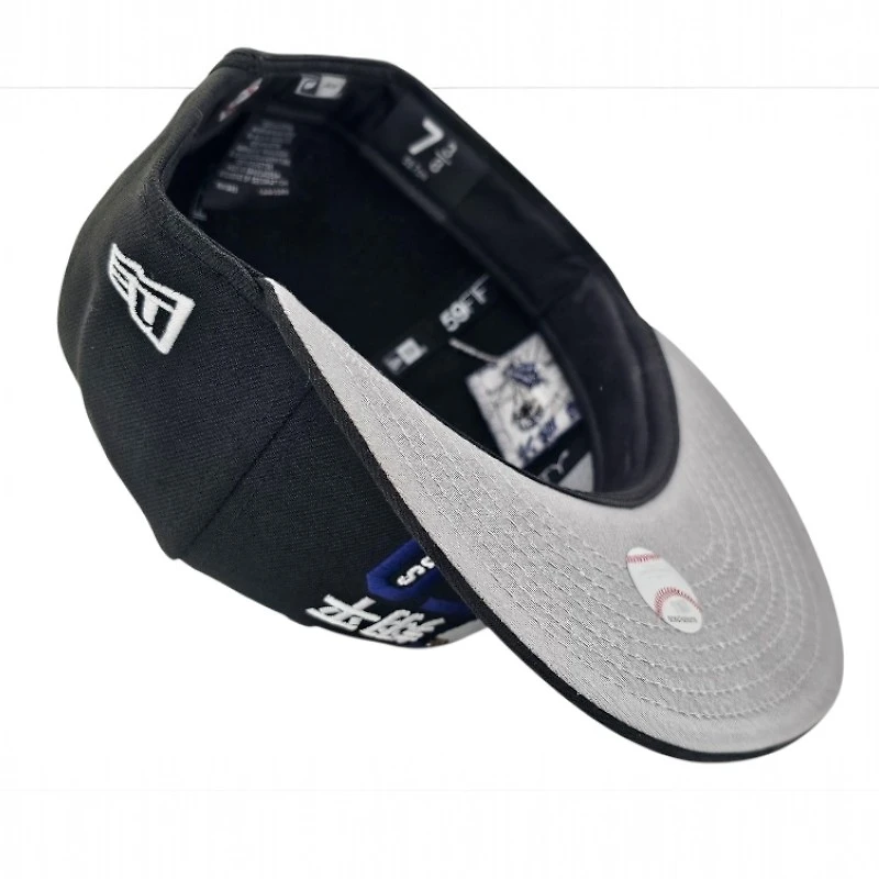 Los Angeles Dodgers Black Leon the Lab Ohtani 50-50 Patch Grey UV New Era 59FIFTY Fitted Hat
