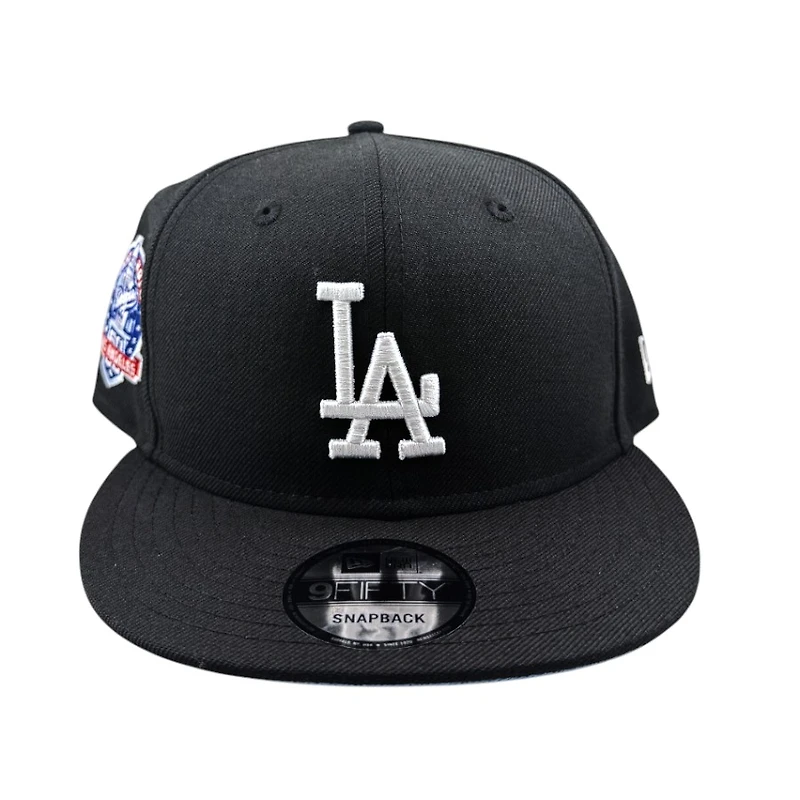 Los Angeles Dodgers Black 60th Anniversary Patch Icy Blue UV New Era 9FIFTY Snapback Hat