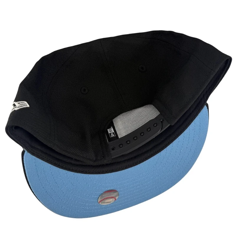 Los Angeles Dodgers Black 60th Anniversary Patch Icy Blue UV New Era 9FIFTY Snapback Hat