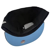 Los Angeles Dodgers Black 60th Anniversary Patch Icy Blue UV New Era 9FIFTY Snapback Hat