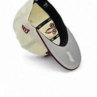 Quebec Nordiques Chrome Cardinal 2T Avs RR Leon the Lab Fleur Patch Grey UV New Era 59FIFTY Fitted Hat