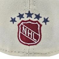 Quebec Nordiques Chrome Cardinal 2T Avs RR Leon the Lab Fleur Patch Grey UV New Era 59FIFTY Fitted Hat