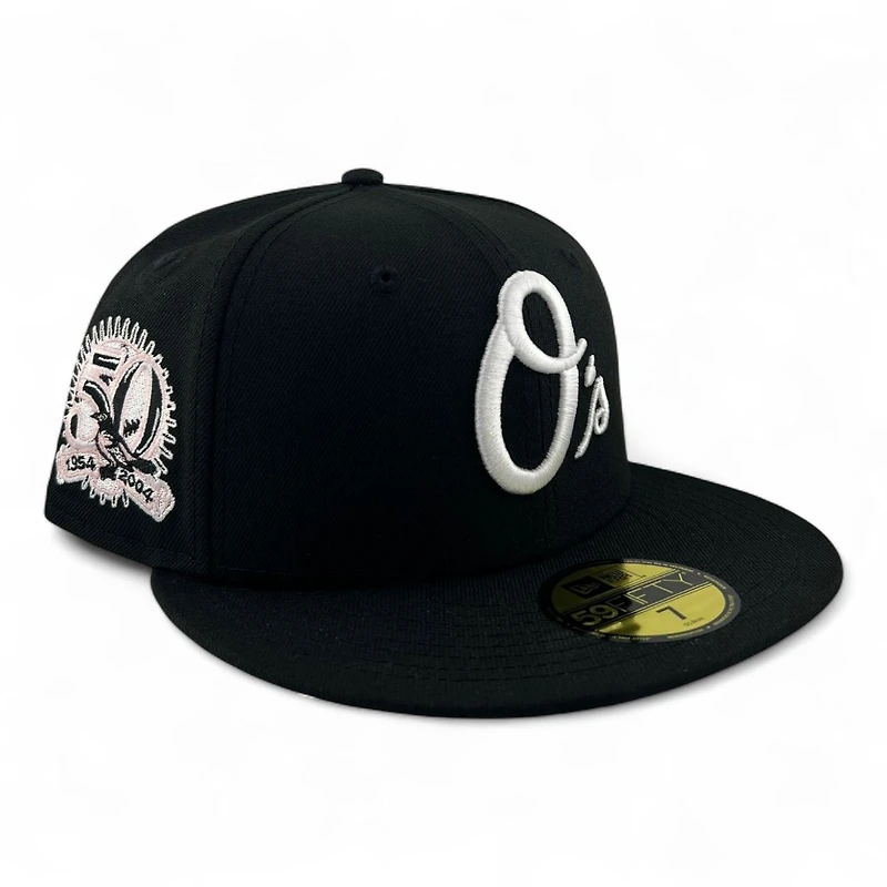 Baltimore Orioles "Pinkies Collection" 50th Anniversary Patch Pink UV New Era 59FIFTY Fitted Hat
