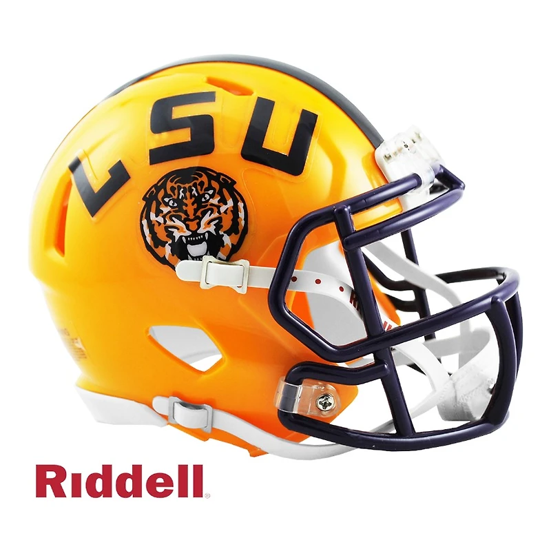 LSU Tigers Yellow Riddell Speed Mini Helmet