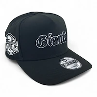 San Francisco Giants White on Black Old English 2000 Inaugural Patch Gray UV New Era A-Frame Snapback Hat