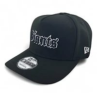 San Francisco Giants White on Black Old English 2000 Inaugural Patch Gray UV New Era A-Frame Snapback Hat