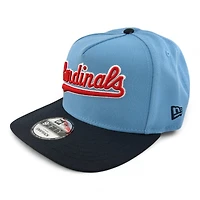 St. Louis Cardinals Blue and Black Script Final Season Patch New Era 9FIFTY A-Frame Snapback Hat
