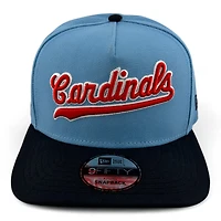 St. Louis Cardinals Blue and Black Script Final Season Patch New Era 9FIFTY A-Frame Snapback Hat