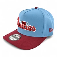 Philadelphia Phillies Blue and Maroon 20th Anni Patch New Era 9FIFTY A-Frame Snapback Hat