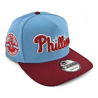 Philadelphia Phillies Blue and Maroon 20th Anni Patch New Era 9FIFTY A-Frame Snapback Hat