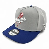Los Angeles Dodgers Gray and Royal Blue 75th WS Patch New Era 9FIFTY A-Frame Snapback Hat