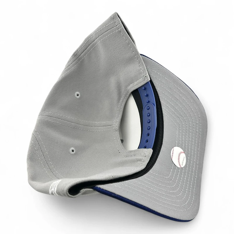 Los Angeles Dodgers Gray and Royal Blue 75th WS Patch New Era 9FIFTY A-Frame Snapback Hat