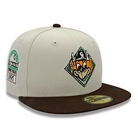 Colorado Rockies Stone and Brown 1995 Patch Kelly Green UV New Era 59FIFTY Fitted Hat