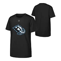 Youth Utah Mammoth Black Primary Logo NHL T-Shirt