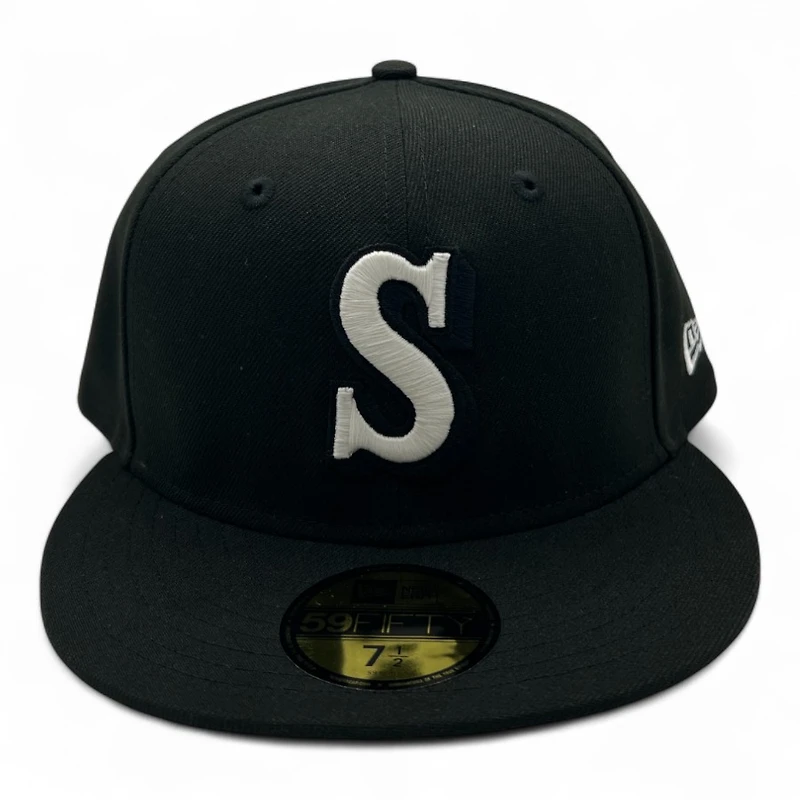 Seattle Mariners Cooperstown White on Black New Era 59FIFTY Fitted Hat