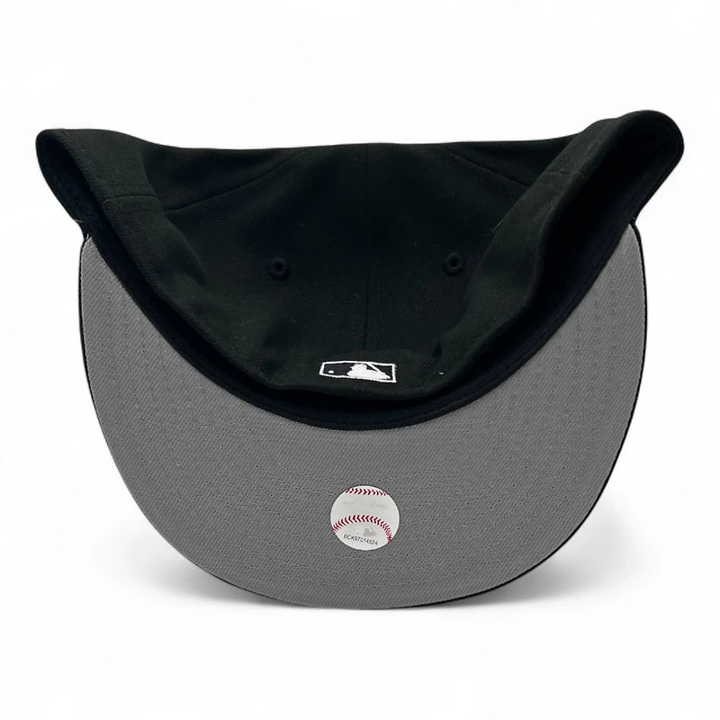 Seattle Mariners Cooperstown White on Black New Era 59FIFTY Fitted Hat