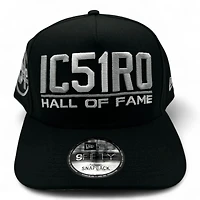 Seattle Mariners White on Black Ichiro HOF New Era 9FIFTY A-Frame Snapback Hat