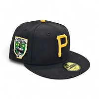 Pittsburgh Pirates Black Leon the Lab Roberto Clemente Patch UV New Era 59FIFTY Fitted Hat