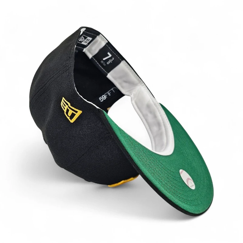 Pittsburgh Pirates Black Leon the Lab Roberto Clemente Patch UV New Era 59FIFTY Fitted Hat