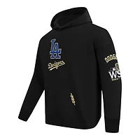 Los Angeles Dodgers Black 8 Time World Champions Pro Standard Fleece Hoodie