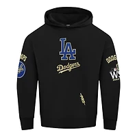 Los Angeles Dodgers Black 8 Time World Champions Pro Standard Fleece Hoodie