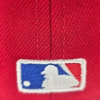 Philadelphia Phillies Scarlet Leon the Lab Liberty Bell Patch Grey UV New Era 59FIFTY Fitted Hat