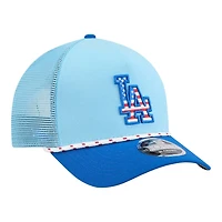 Los Angeles Dodgers Light Blue 2025 Fourth of July USA New Era 9FORTY M-Crown A-Frame Adjustable Hat